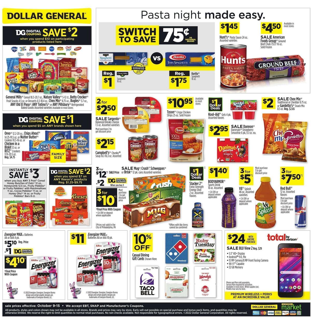 Dollar General Weekly Ads And Circulars From October 9 Page 2