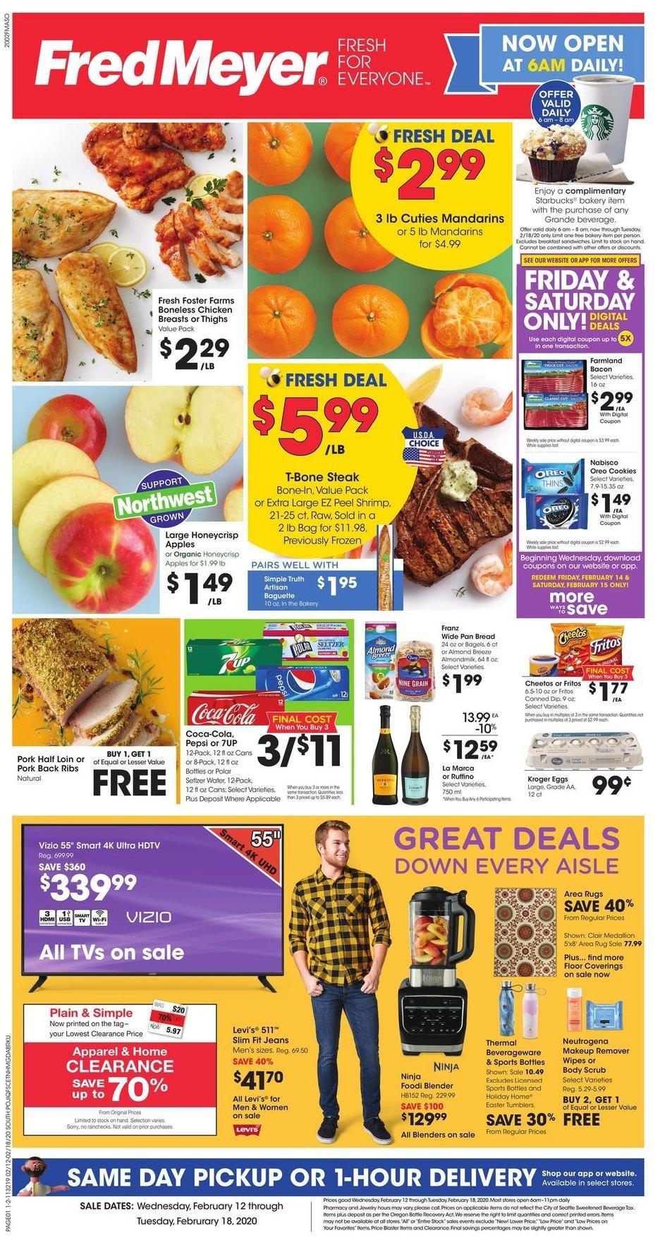 Fred Meyer Weekly Ad Specials From February