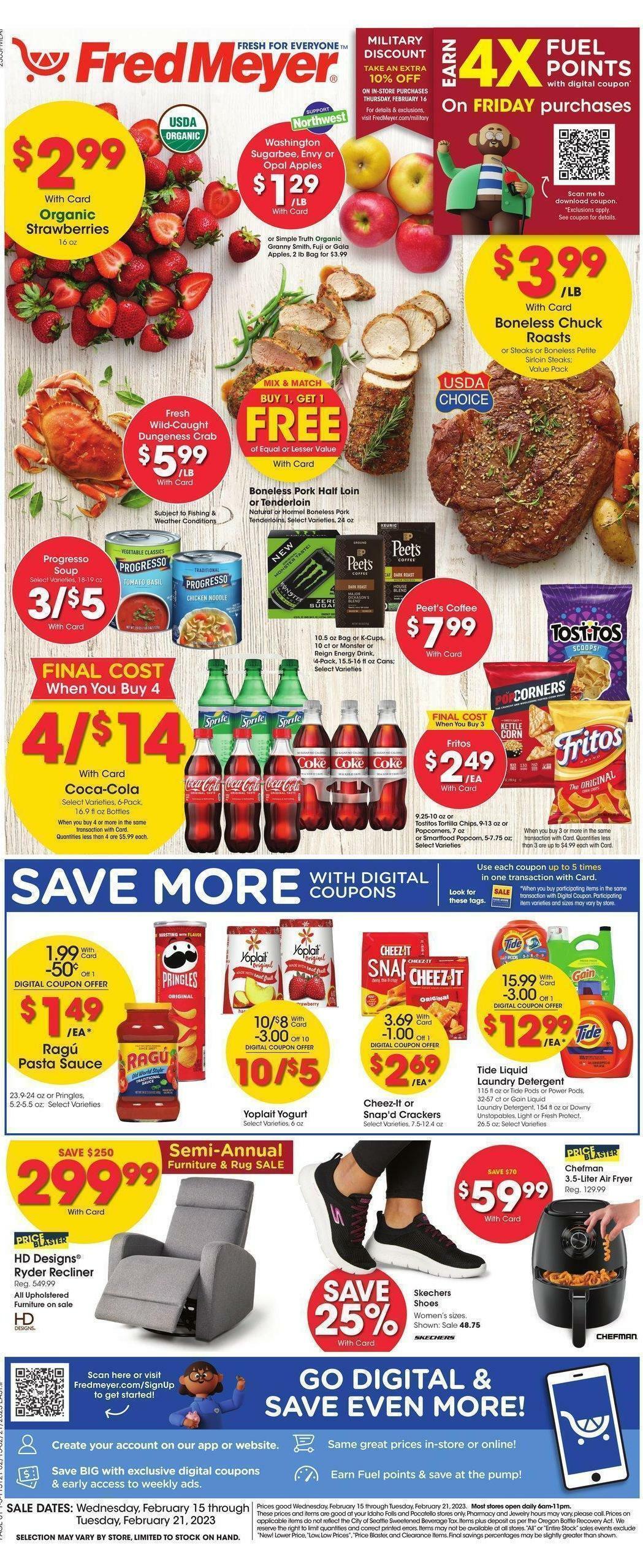 Fred Meyer Weekly Ad Specials From February