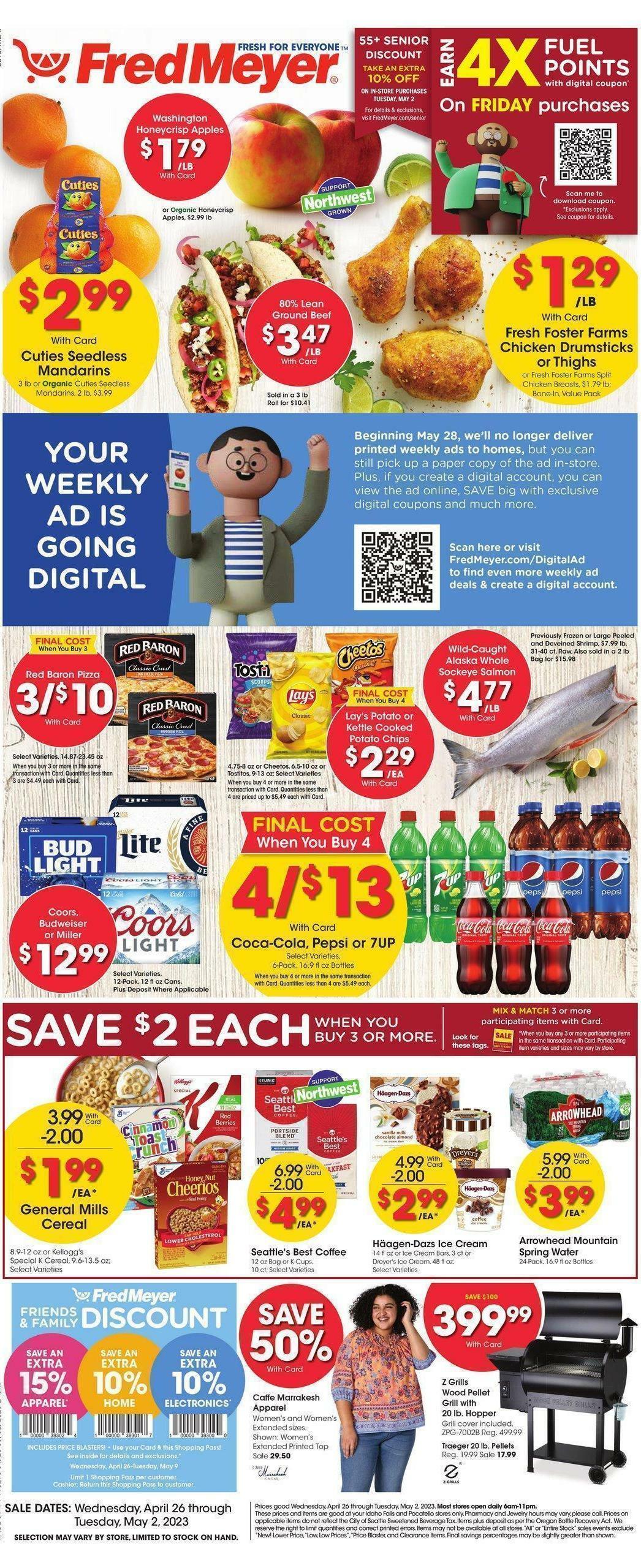 Fred Meyer Weekly Ad Specials From April