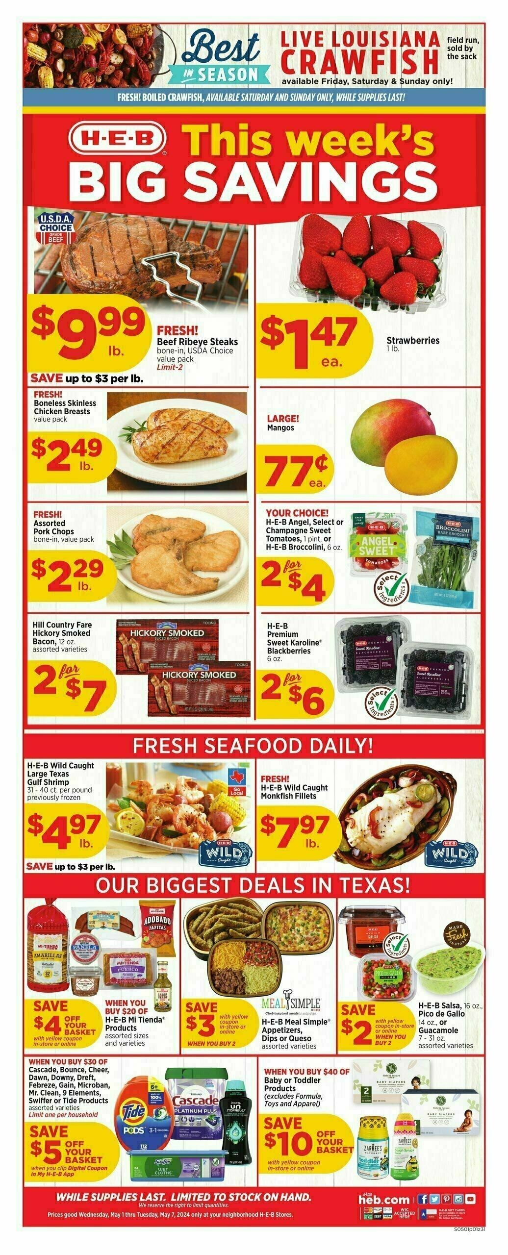 H E B Weekly Ad Weekly Deals From May 1