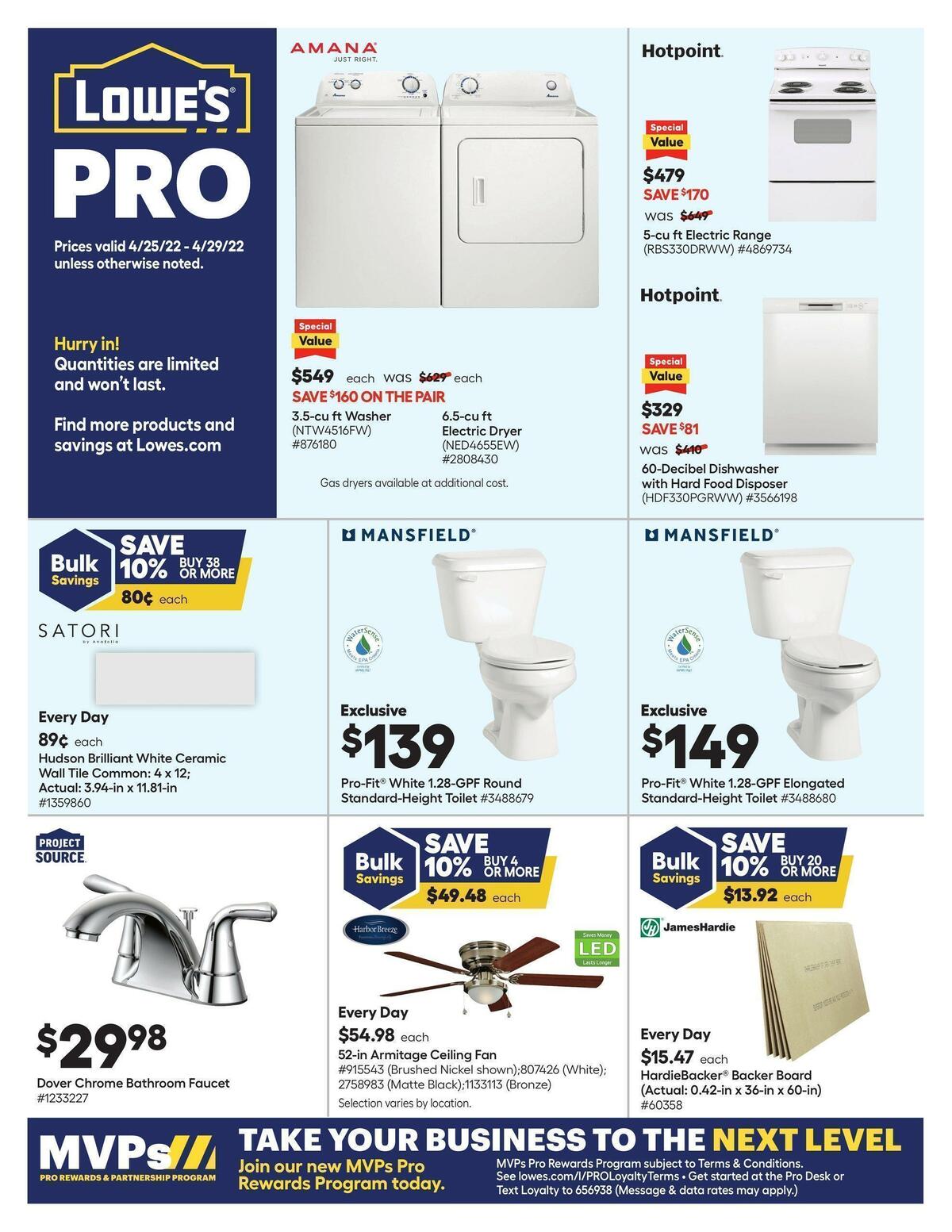 Lowe S Pro Ad Weekly Ads Deals From April 25