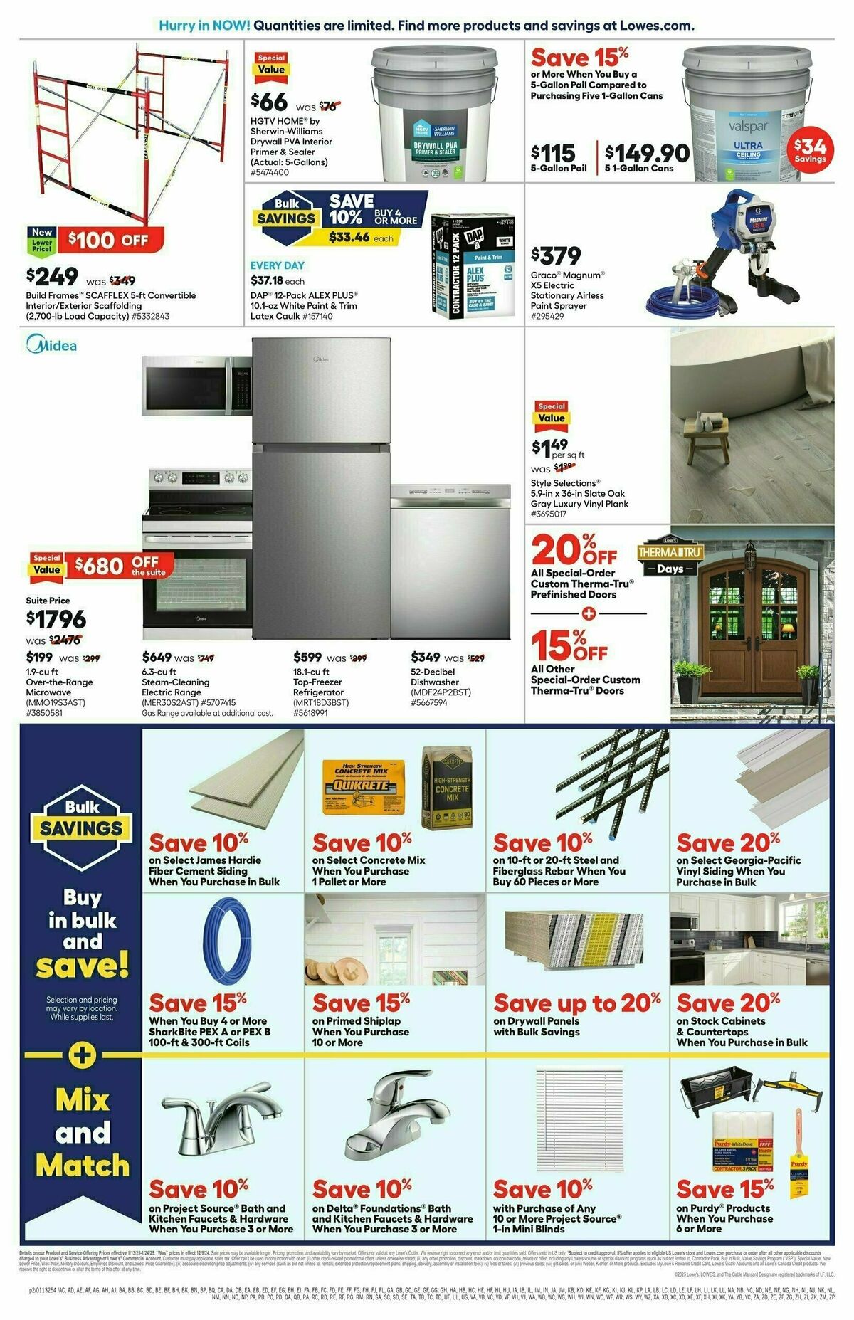 Lowe S Pro Ad Weekly Ads Deals From January Page