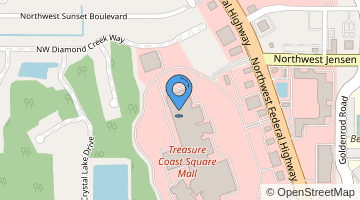 Center Map of Treasure Coast Square - A Shopping Center In Jensen