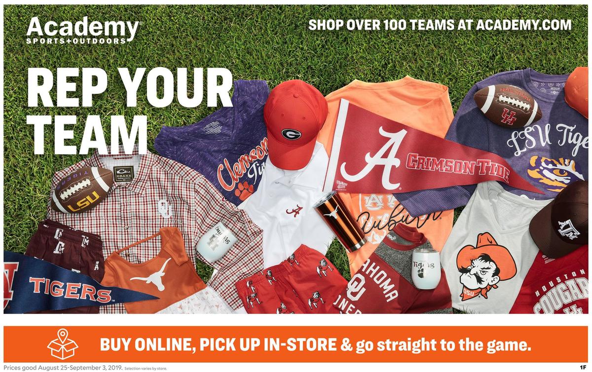 Academy Sports + Outdoors Weekly Ad from August 25