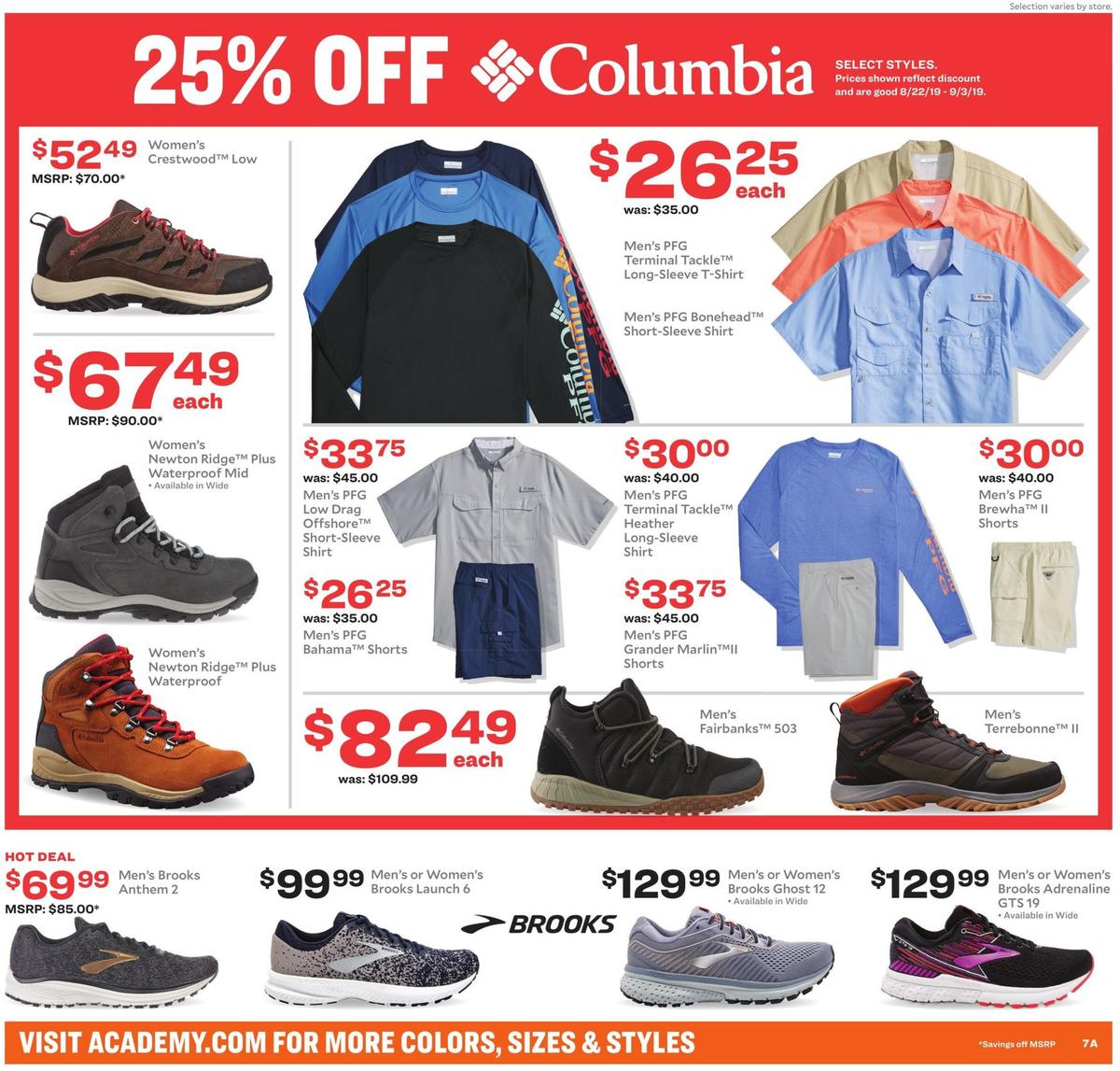 Academy Sports + Outdoors Weekly Ad from August 25