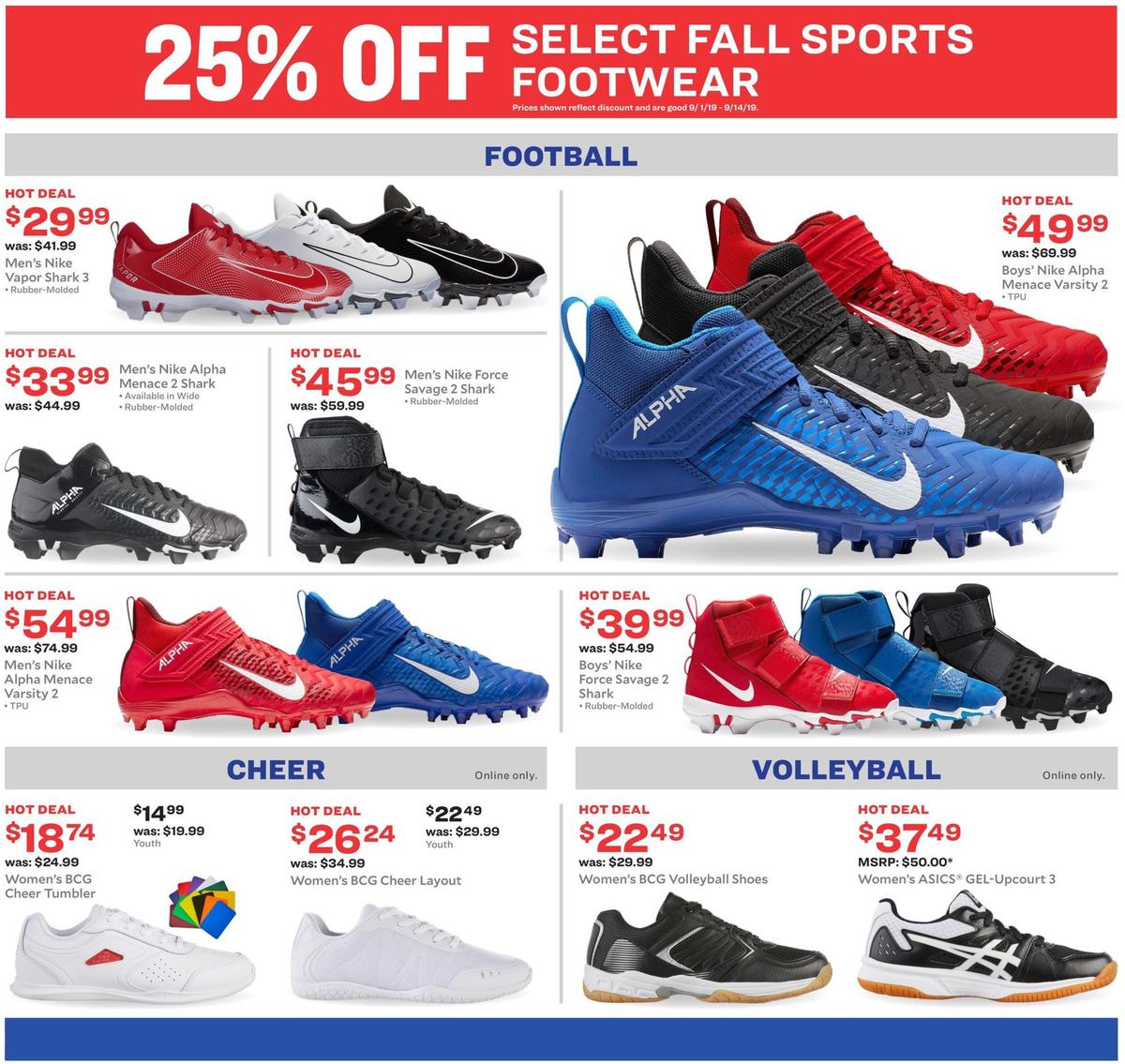 Academy Sports + Outdoors Weekly Ad from September 1