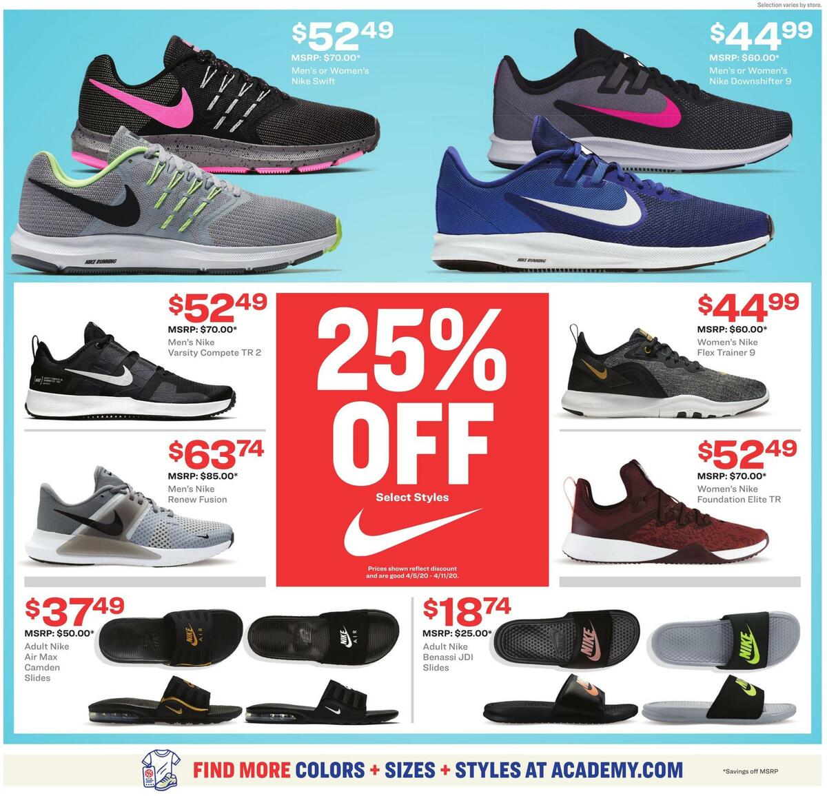 Academy Sports + Outdoors Sports & Fitness Ad Weekly Ad from April 6