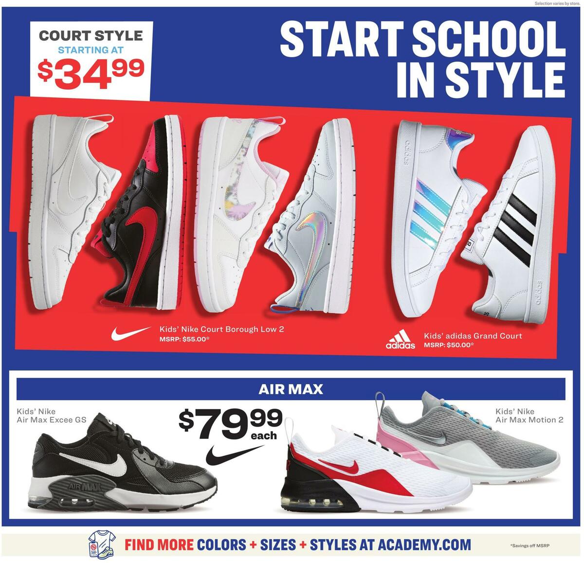 Academy Sports + Outdoors Back to School Ad Weekly Ad from August 17