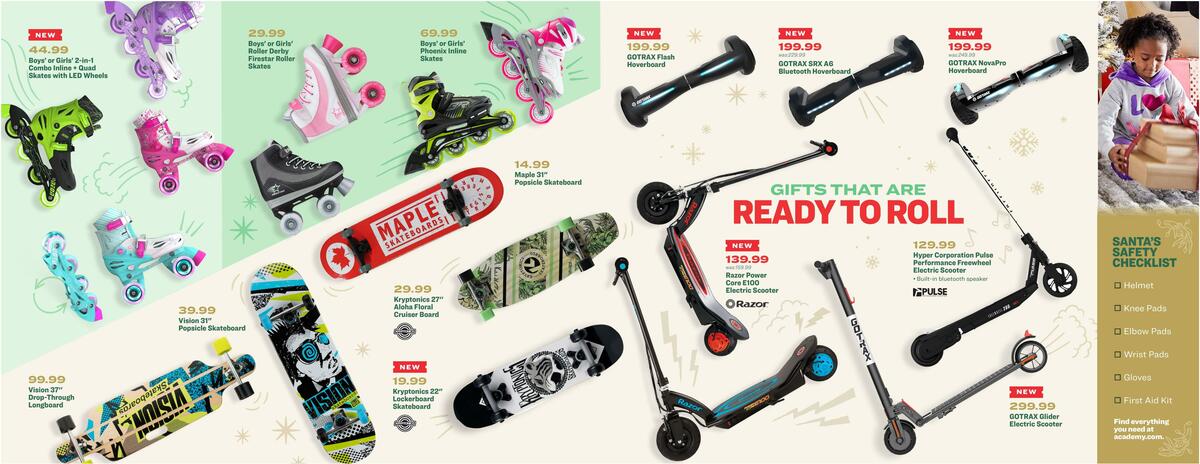 Academy Sports + Outdoors Holiday Gift Guide Weekly Ad from November 1
