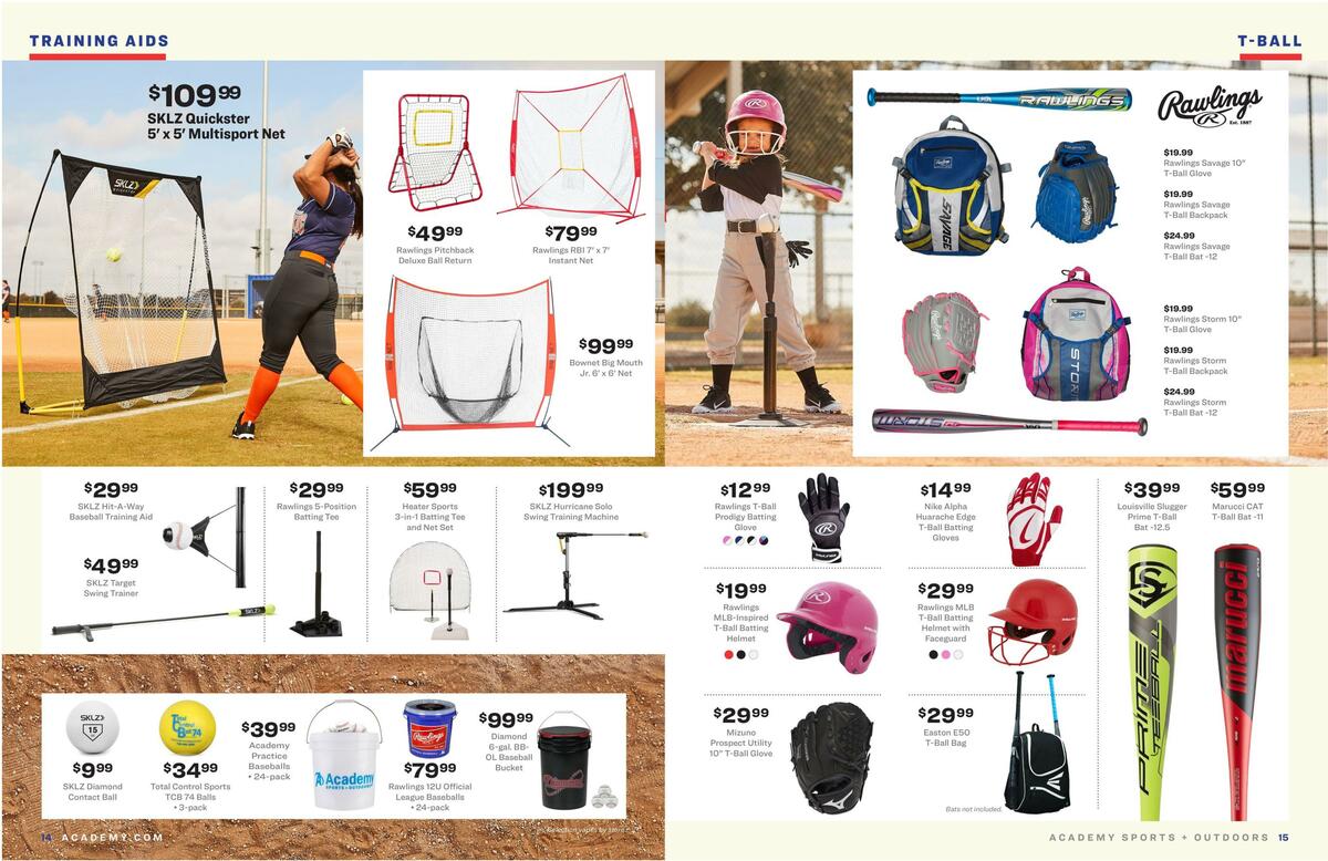 Academy Sports + Outdoors Baseball Gear Guide Weekly Ad from February 1