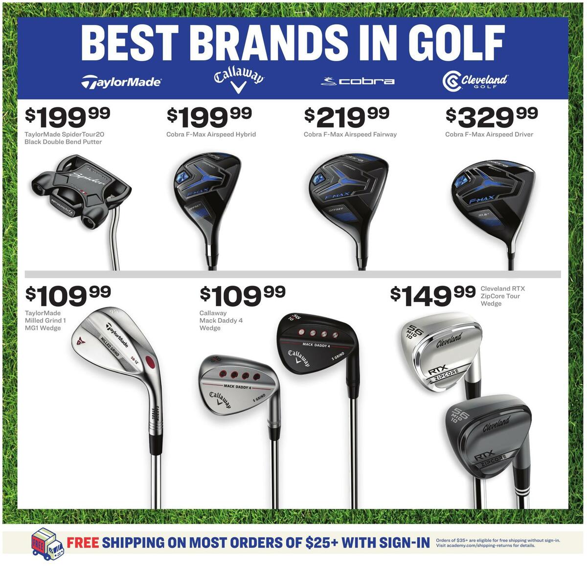 Academy Sports + Outdoors Golf Guide Weekly Ad from May 17