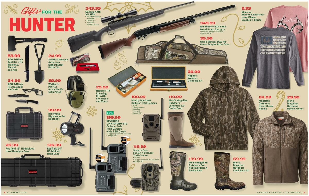 Academy Sports + Outdoors Christmas Gift Guide Weekly Ad from November 1