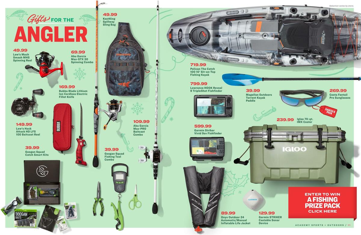 Academy Sports + Outdoors Christmas Gift Guide Weekly Ad from November 1