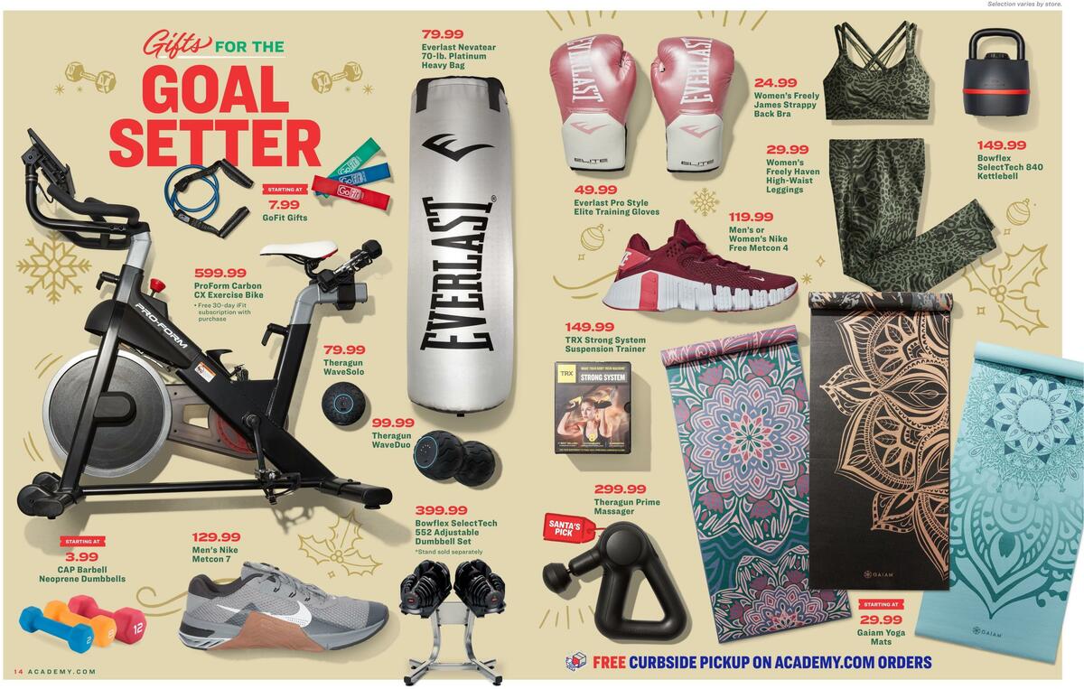 Academy Sports + Outdoors Christmas Gift Guide Weekly Ad from November 1