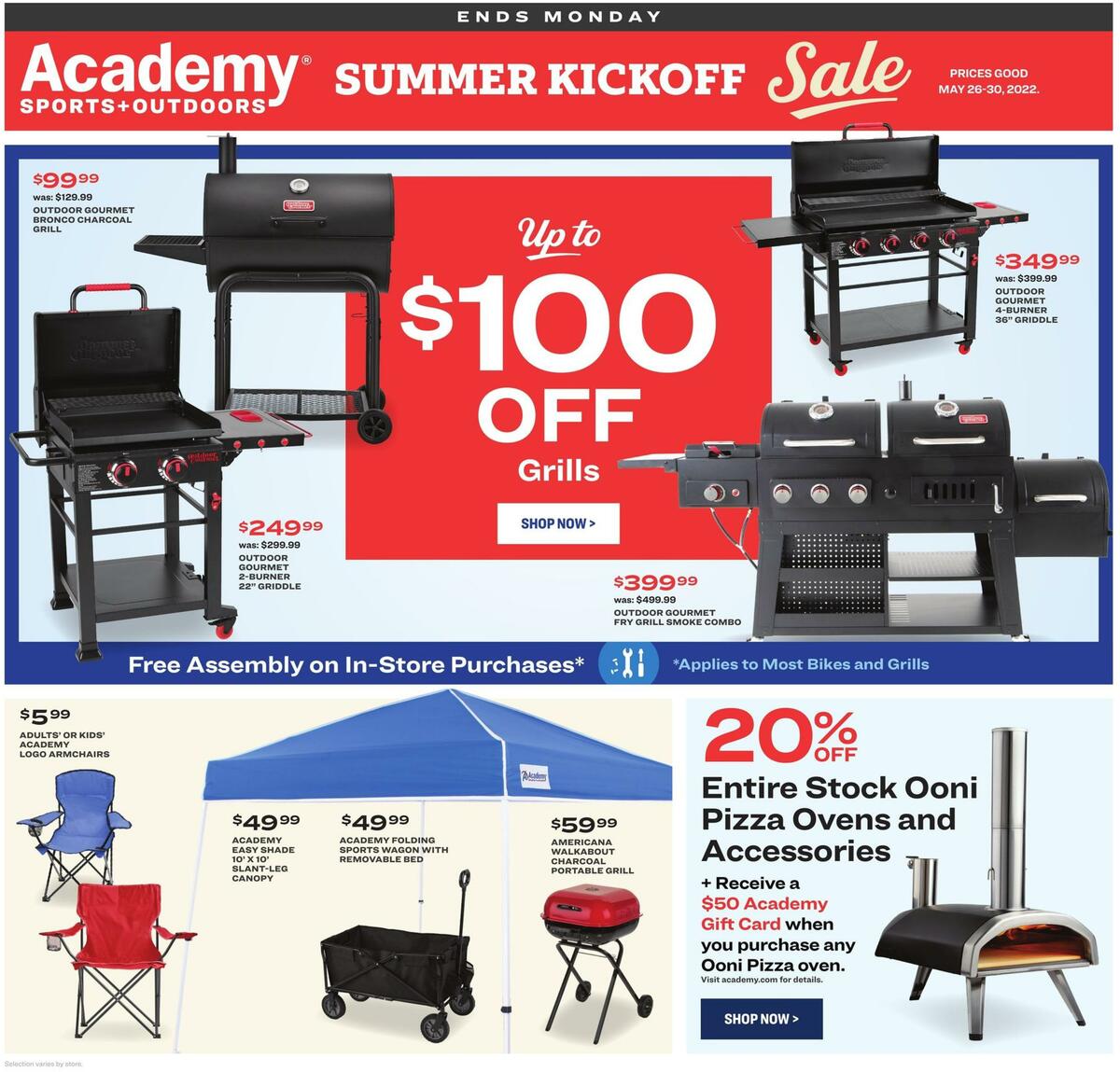 Academy Sports + Outdoors Kickoff Summer Sale Weekly Ad from May 26