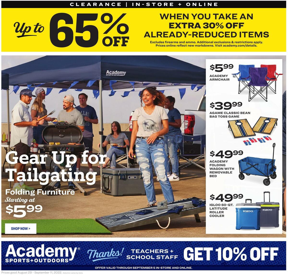 Academy Sports + Outdoors Outdoor Ad Weekly Ad from August 29