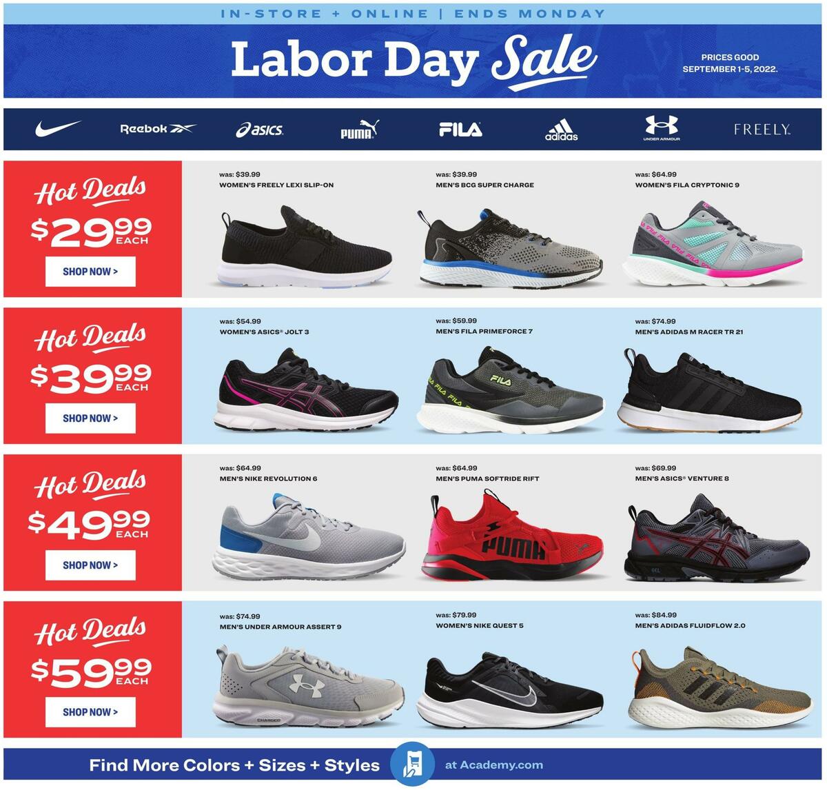 Academy Sports + Outdoors Labor Day Weekly Ad from September 1