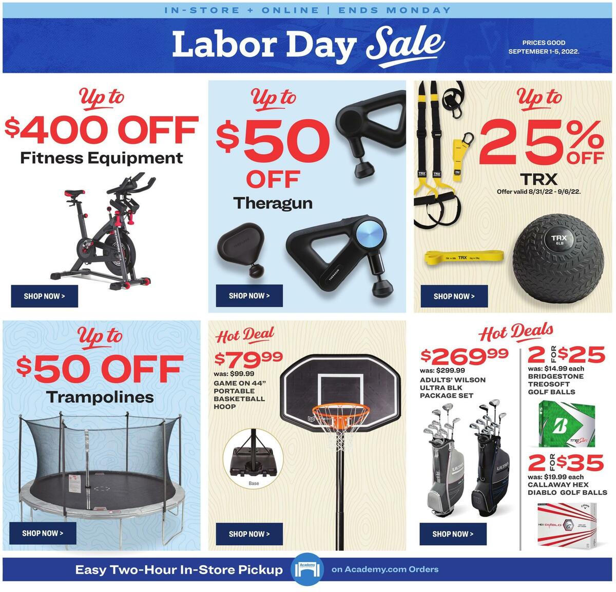 Academy Sports + Outdoors Labor Day Weekly Ad from September 1