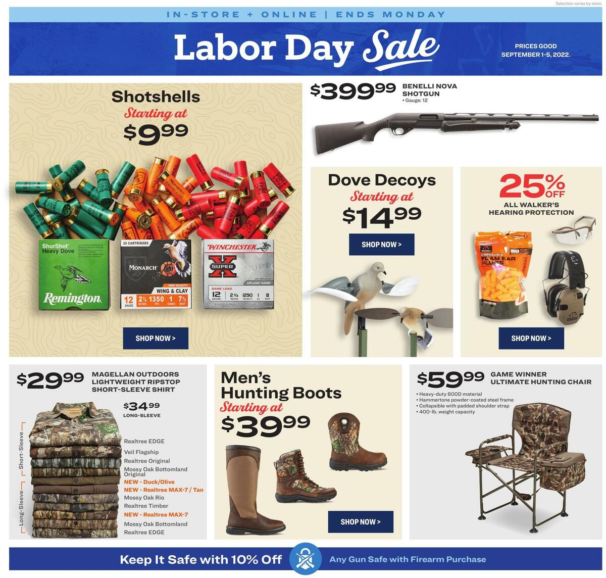 Academy Sports + Outdoors Labor Day Weekly Ad from September 1