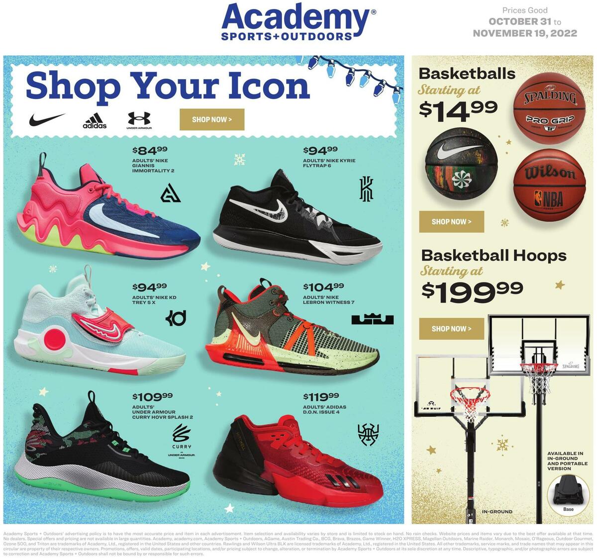 Academy Sports + Outdoors Fun & Games Ad Weekly Ad from October 31