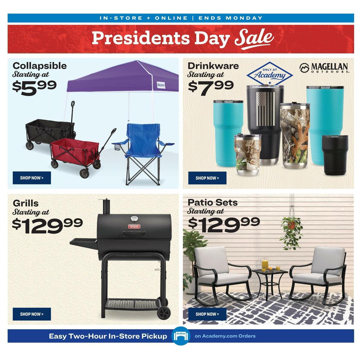 Academy Sports + Outdoors Presidents Day Sale Weekly Ad from February 16