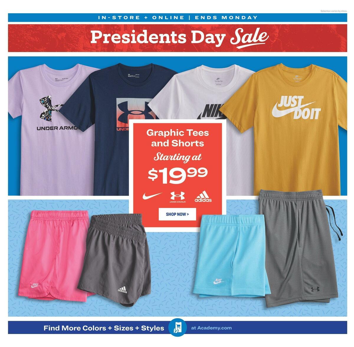 Academy Sports + Outdoors Presidents Day Sale Weekly Ad from February 16