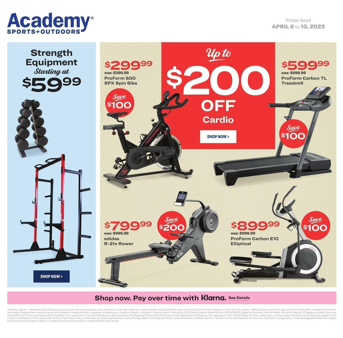 Academy Sports + Outdoors 4-Day Sale Weekly Ad from April 6