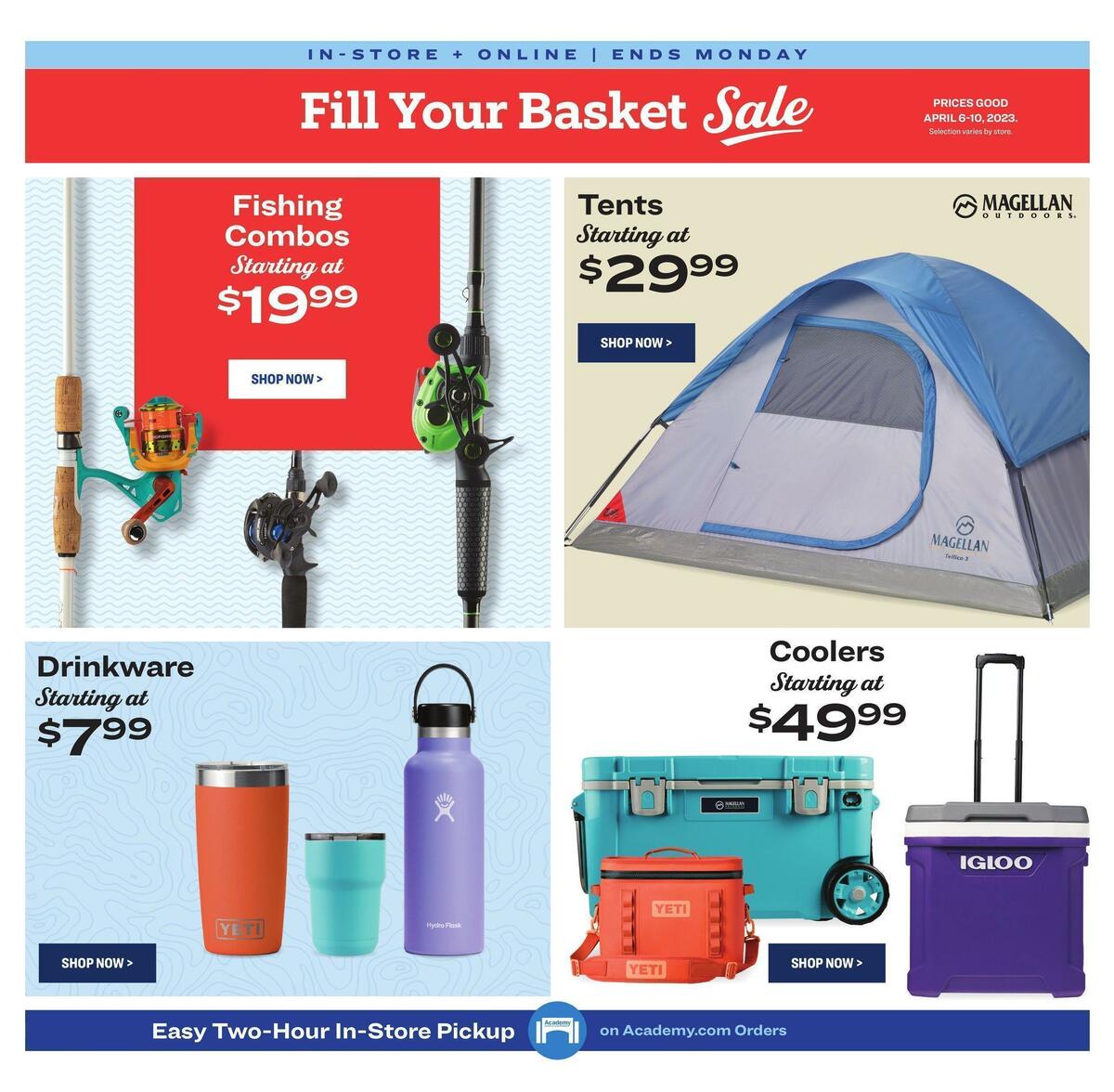 Academy Sports + Outdoors 4-Day Sale Weekly Ad from April 6