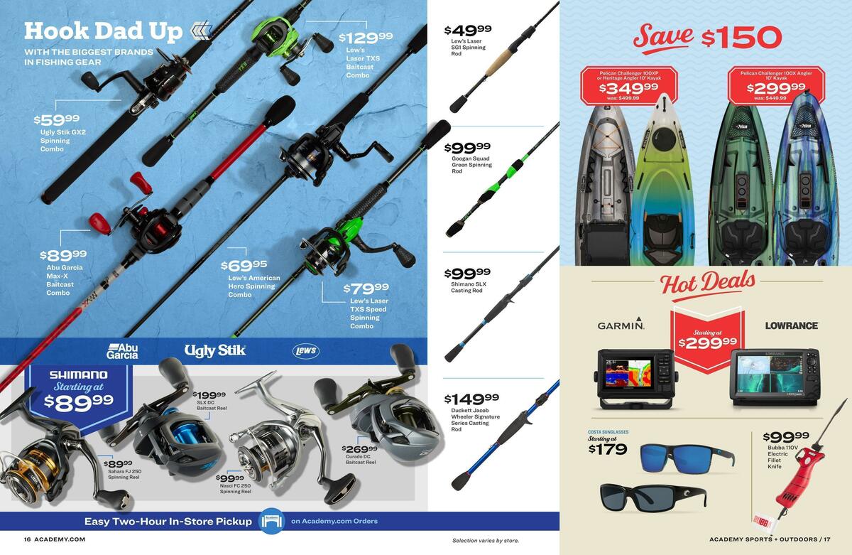 Academy Sports + Outdoors Father's Day Guide Weekly Ad from May 30