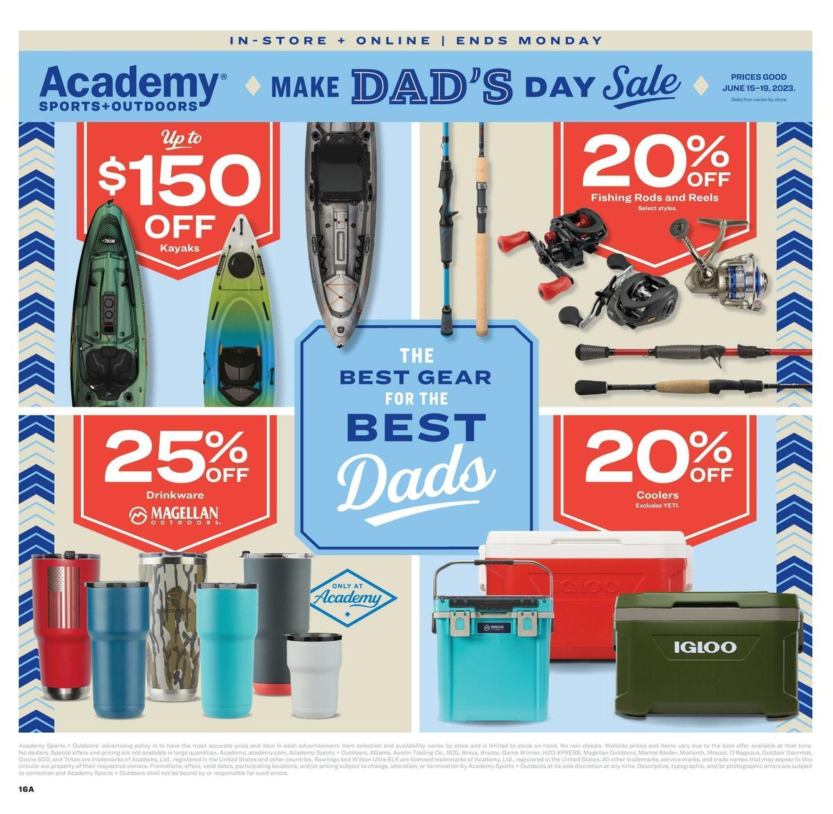 Academy Sports + Outdoors Dad's Day Sale Weekly Ad from June 15