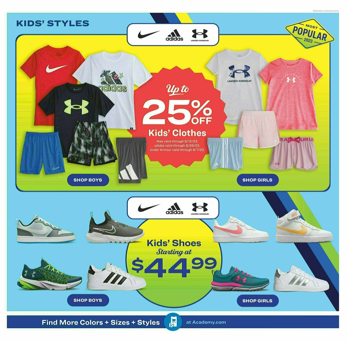 Academy Sports + Outdoors Weekly Ad from August 1