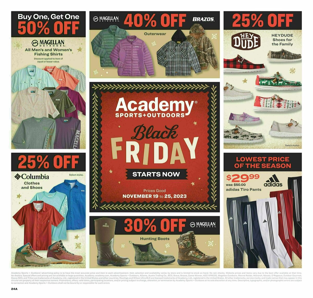 Academy Sports + Outdoors WEEKLONG BLACK FRIDAY DEALS Weekly Ad from November 19