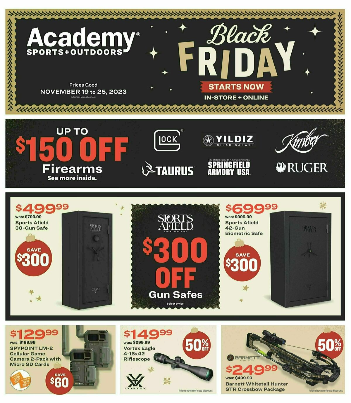 Academy Sports + Outdoors Black Friday Weekly Ad from November 19