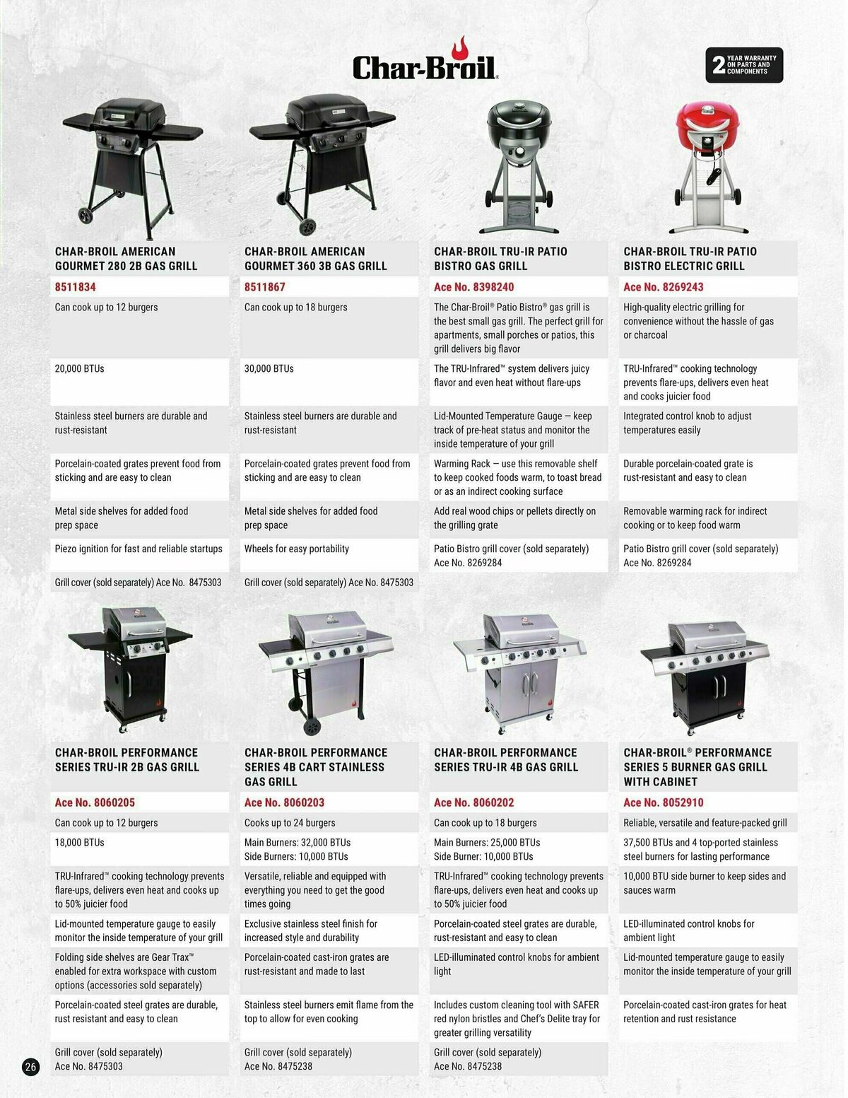 Ace Hardware Grilling Catalog 2023 Weekly Ad from January 25