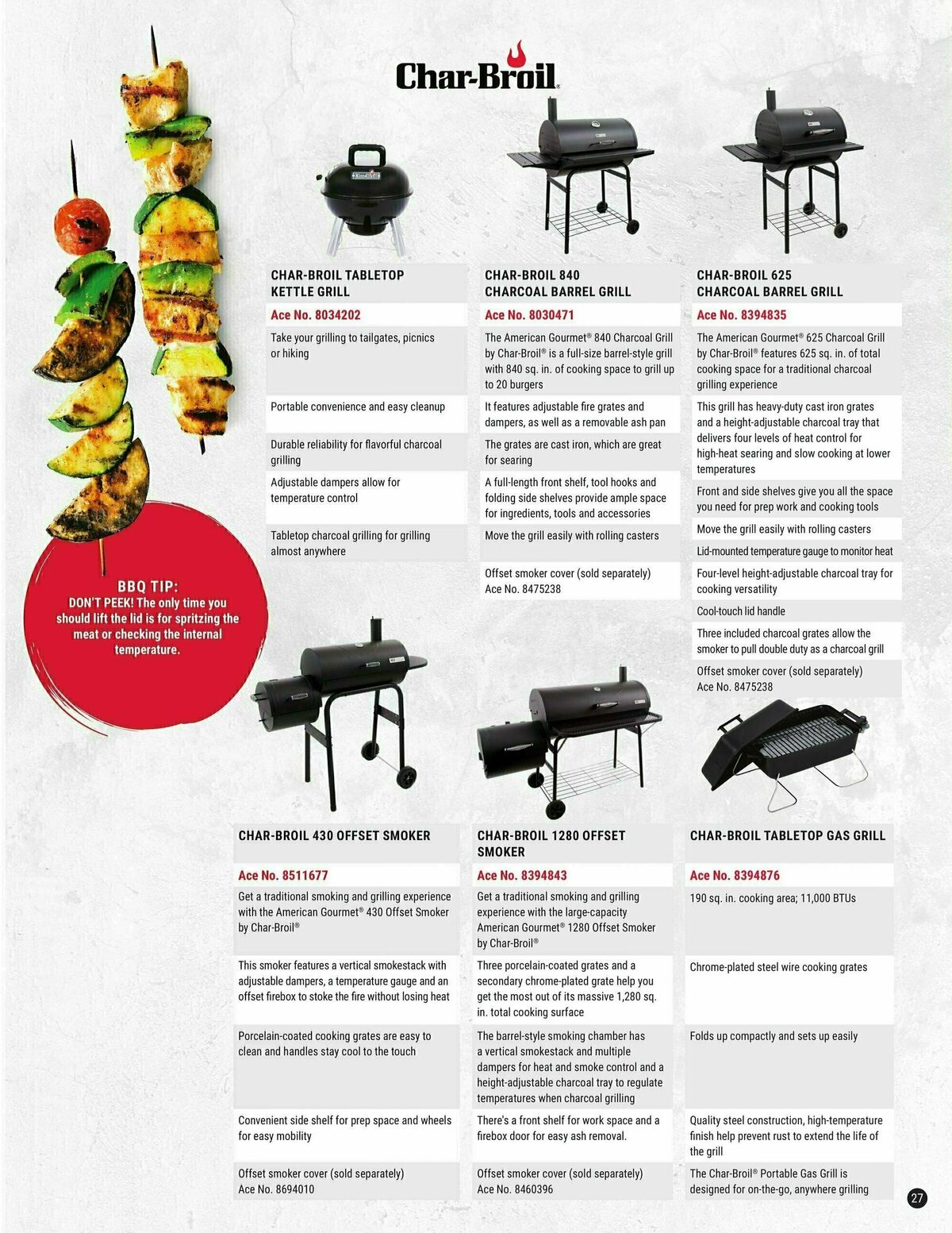 Ace Hardware Grilling Catalog 2023 Weekly Ad from January 25