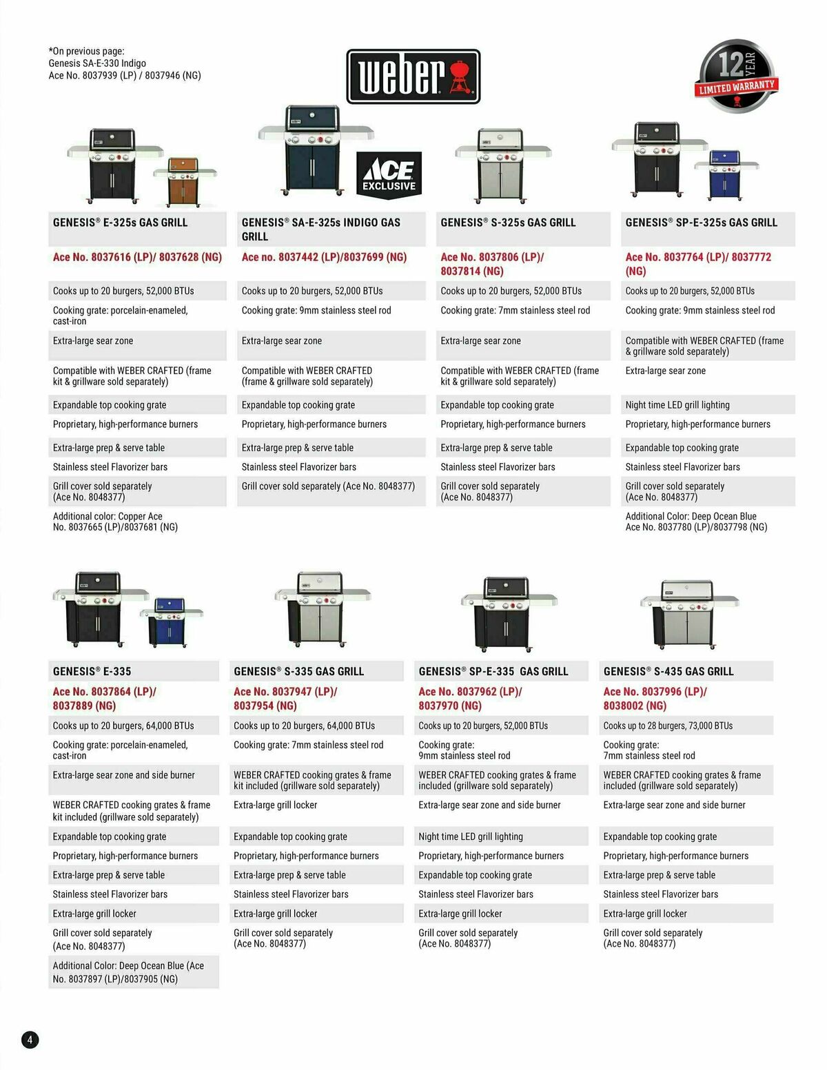 Ace Hardware Grilling Catalog 2023 Weekly Ad from January 25