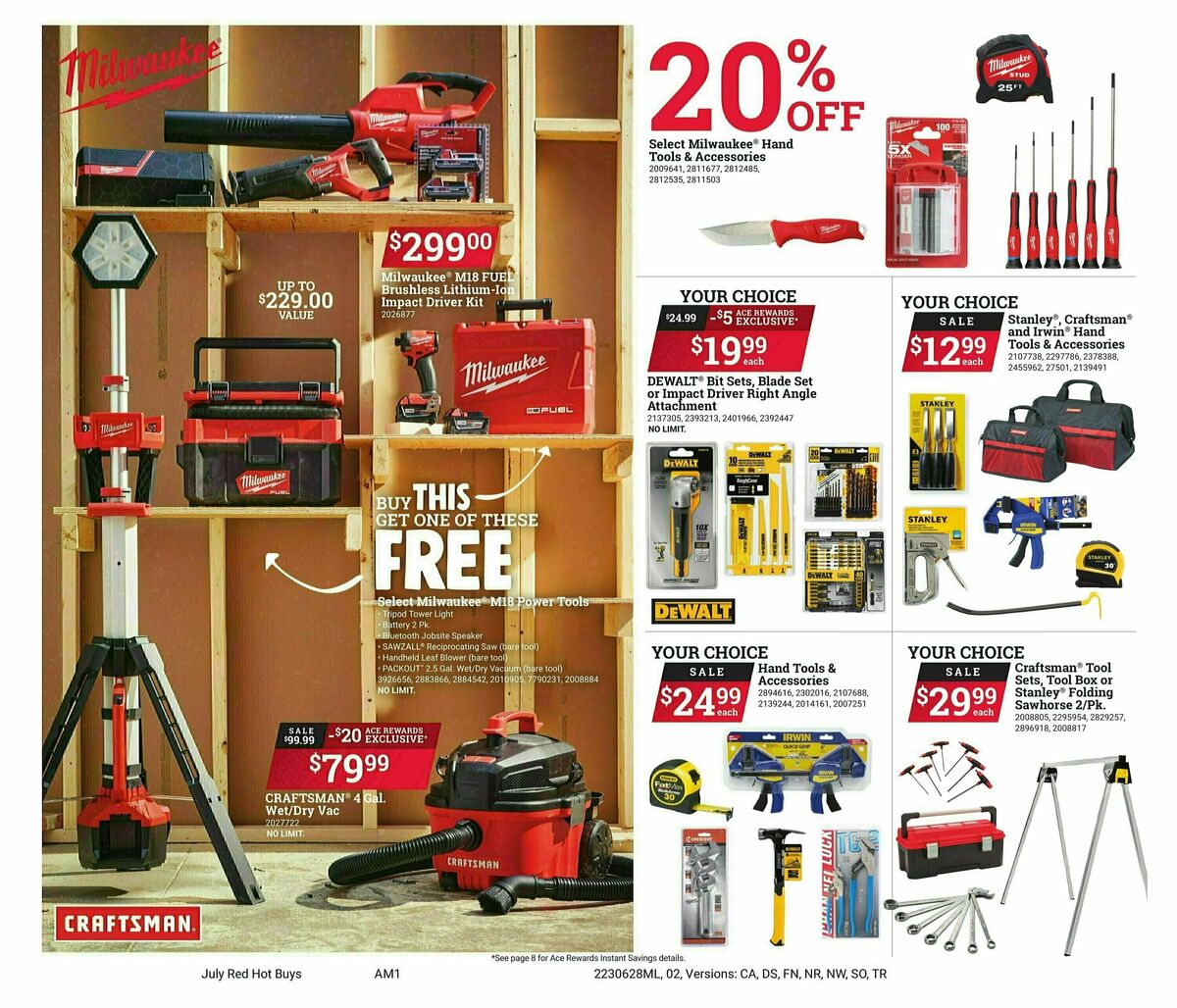 Ace Hardware Red Hot Buys Weekly Ad from June 28