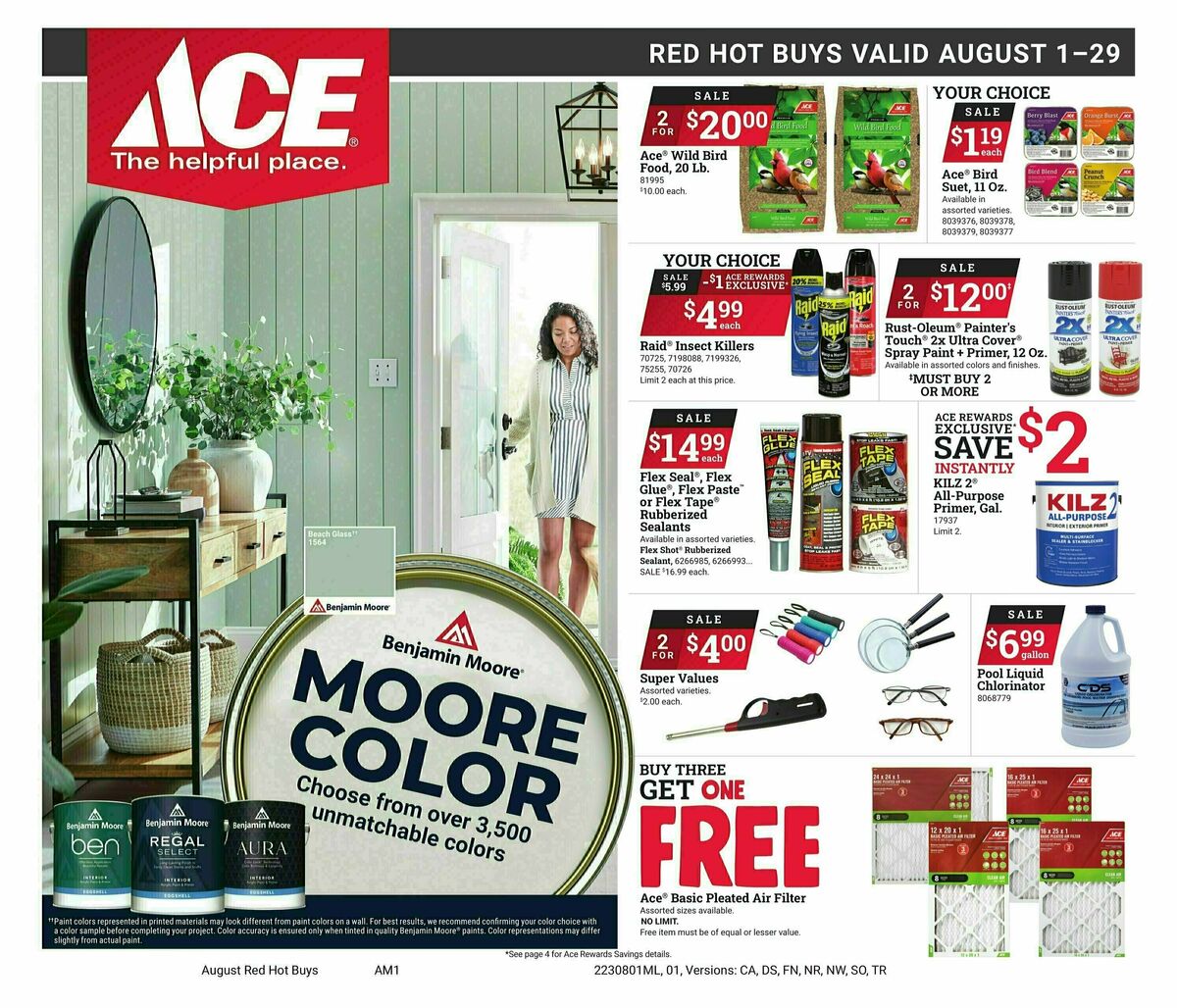 Ace Hardware Red Hot Buys Weekly Ad from August 1