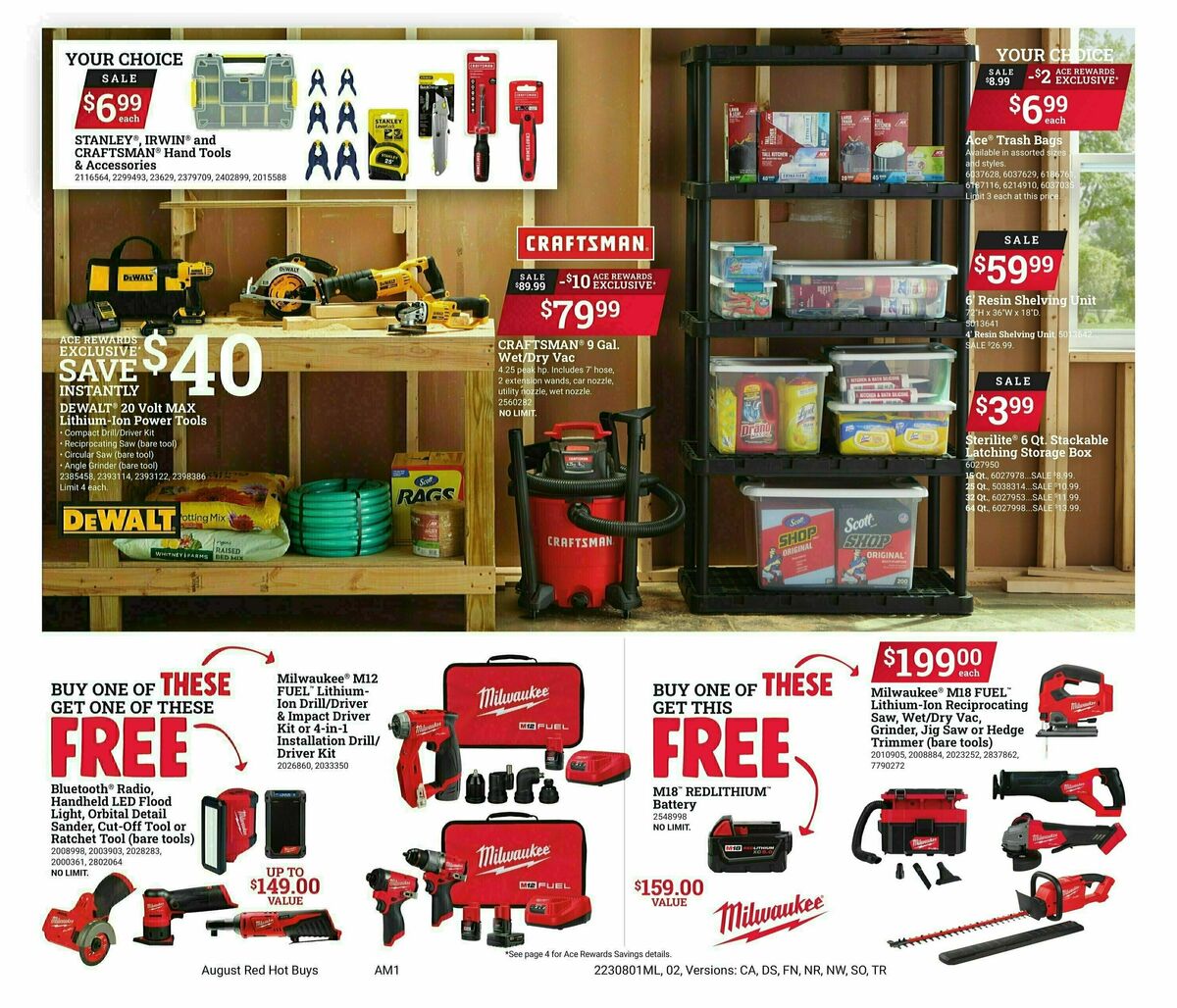 Ace Hardware Red Hot Buys Weekly Ad from August 1