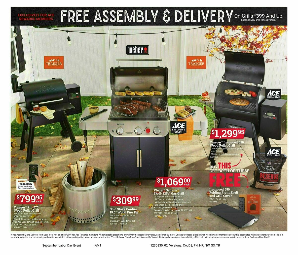 Ace Hardware Labor Day Weekly Ad from August 30