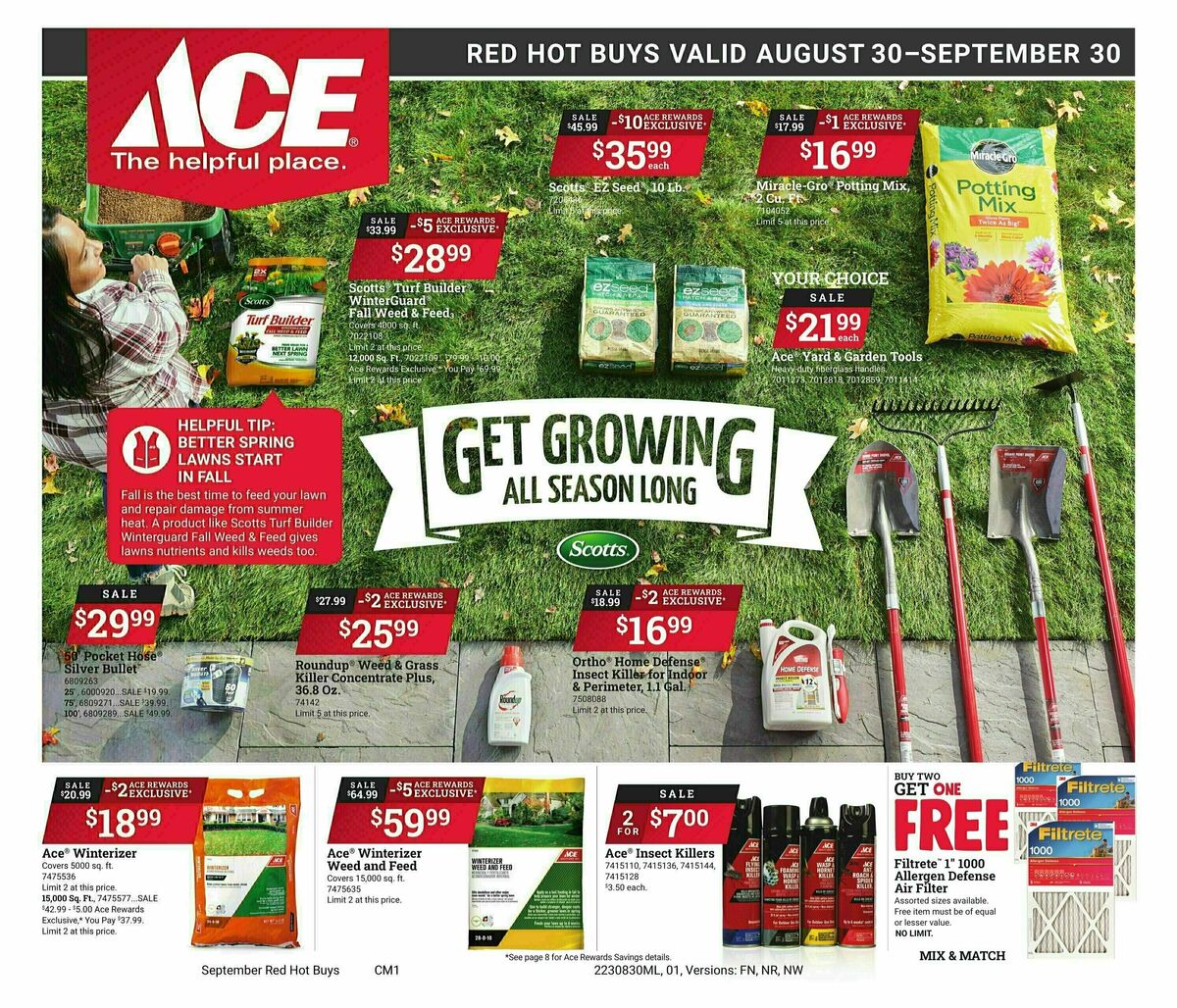 Ace Hardware Red Hot Buys Weekly Ad from August 30