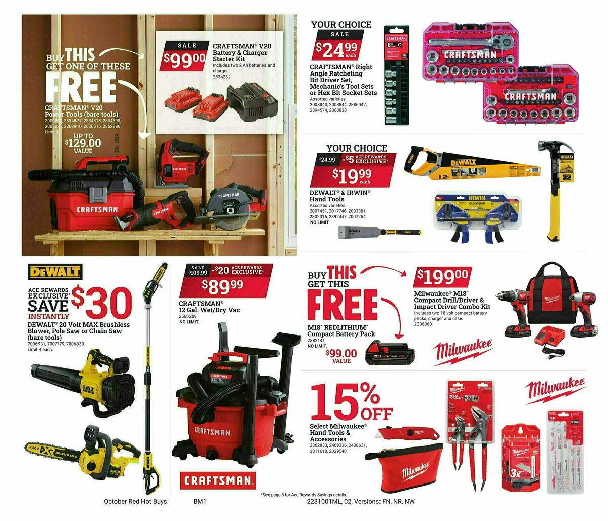 Ace Hardware Weekly Ad from October 1