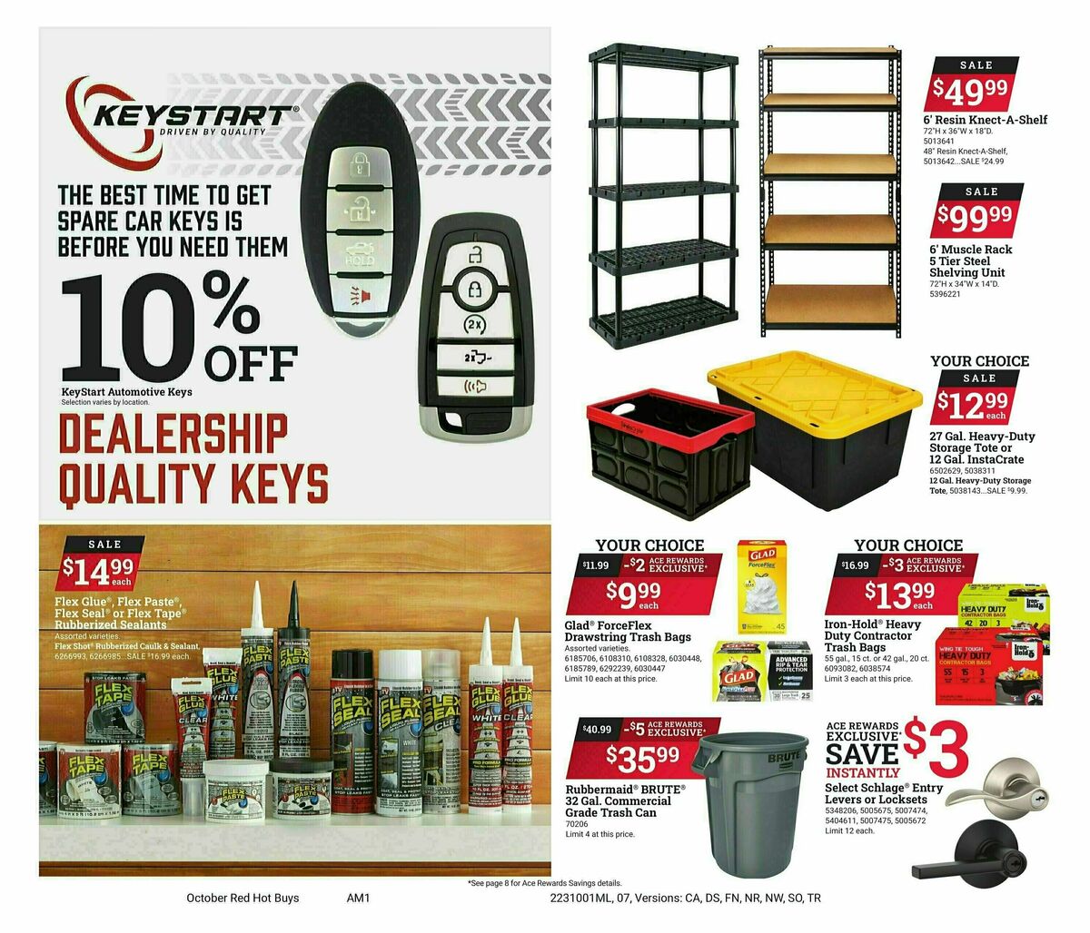 Ace Hardware Weekly Ad from October 1