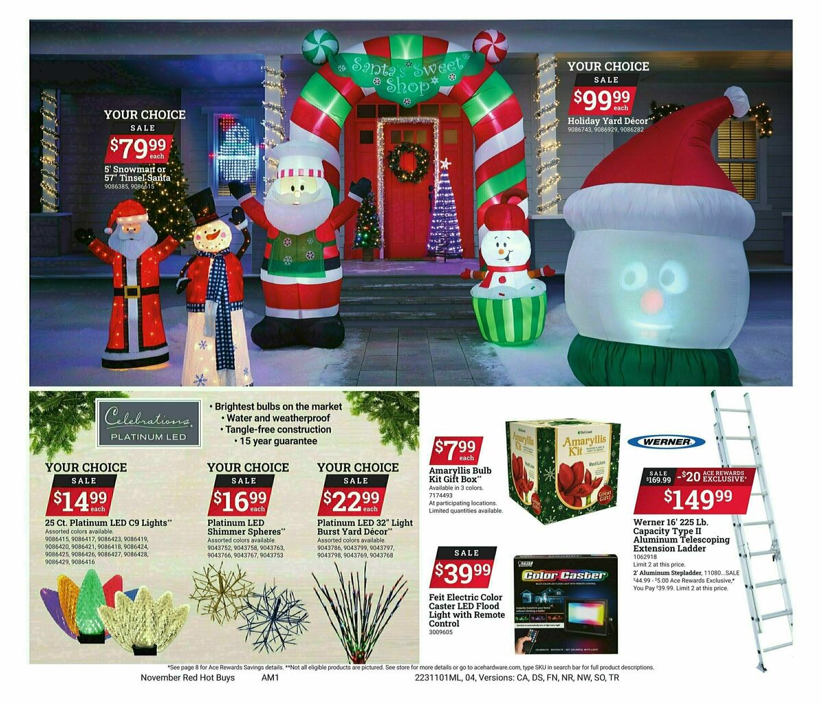 Ace Hardware Red Hot Buys Weekly Ad from November 1