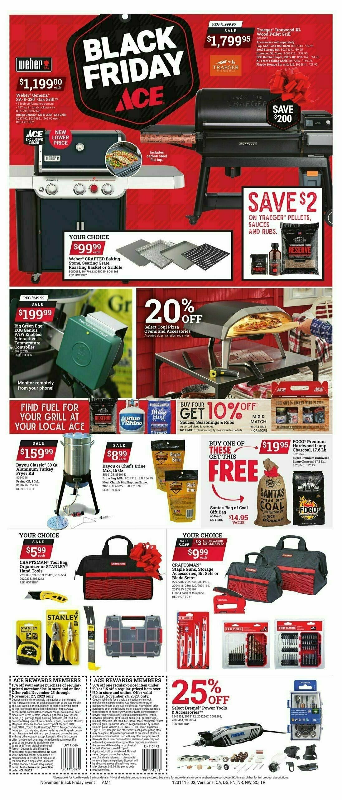 Ace Hardware Black Friday Weekly Ad from November 15