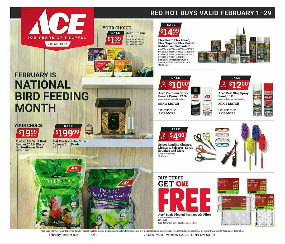 Ace Hardware Red Hot Buys Weekly Ad from February 1