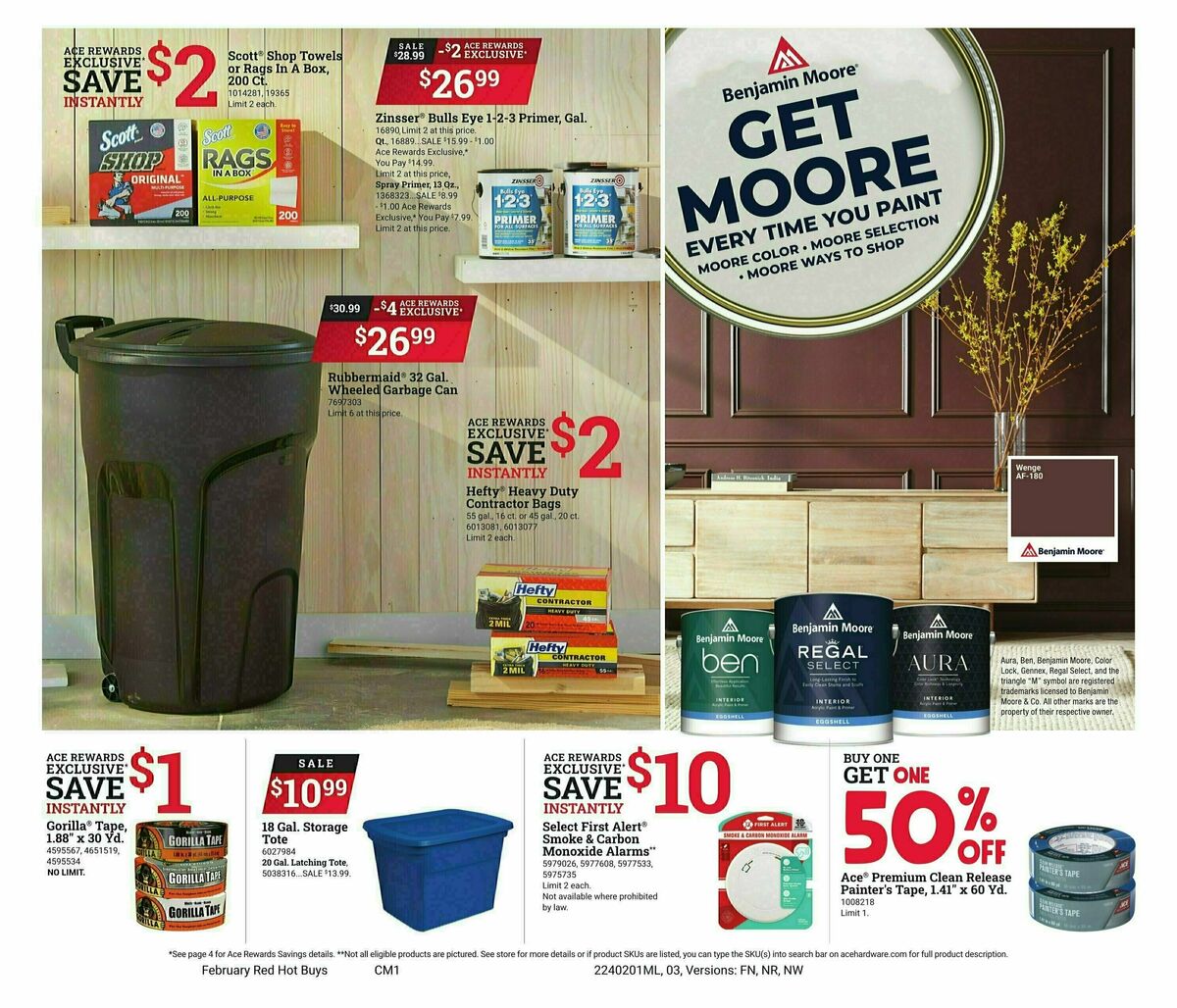 Ace Hardware Red Hot Buys Weekly Ad from February 1