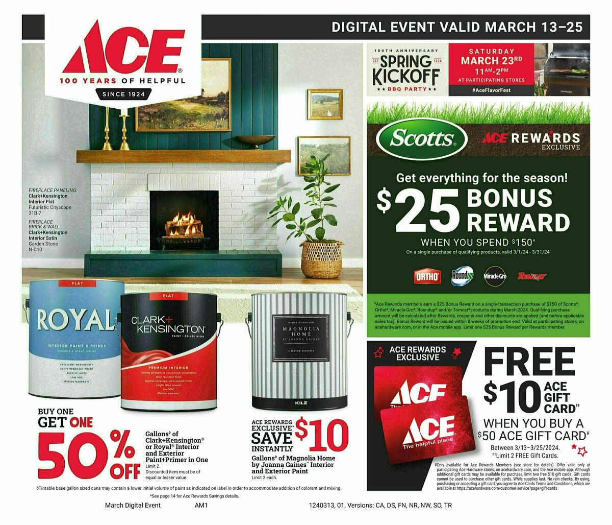 Ace Hardware Spring Event Weekly Ad from March 13