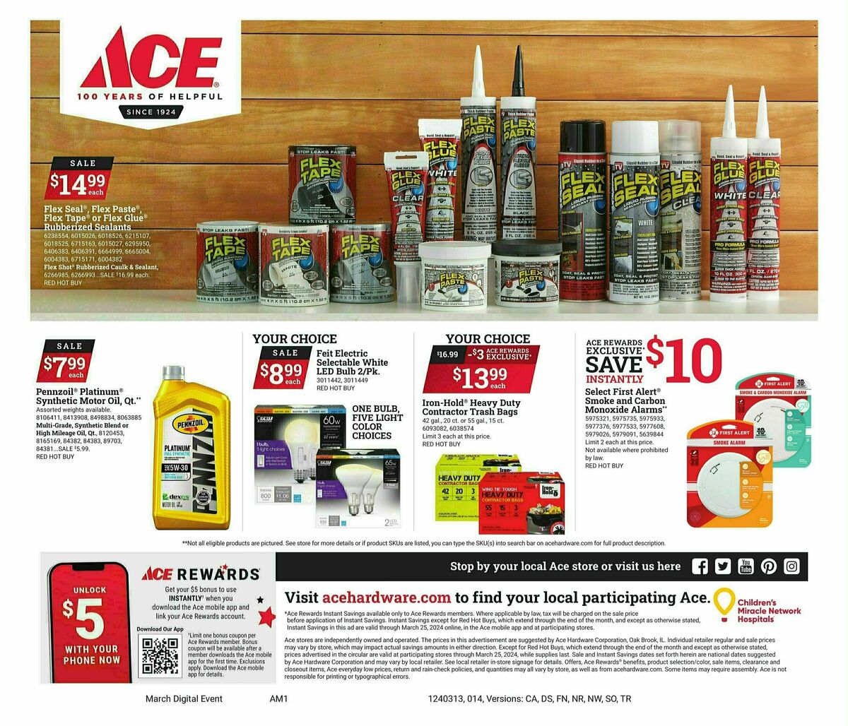 Ace Hardware Spring Event Weekly Ad from March 13